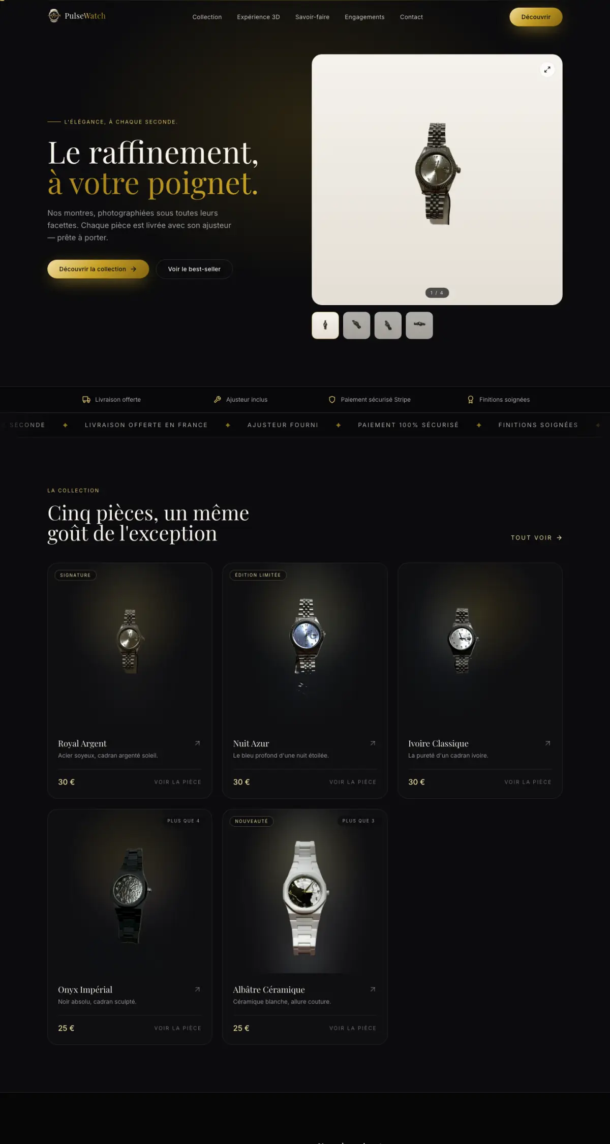 Aperçu du site PulseWatch